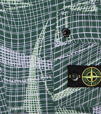 Bedruckte Shorts aus Baumwoll-Jersey | Stone Island Junior