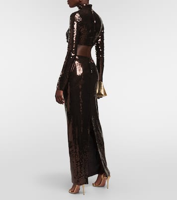 Cropped-Top Cherilyn mit Pailletten | Taller Marmo