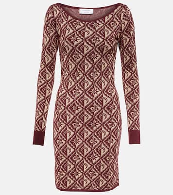 Moon Diamant jacquard wool-blend minidress | Marine Serre