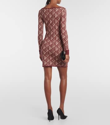 Moon Diamant jacquard wool-blend minidress | Marine Serre