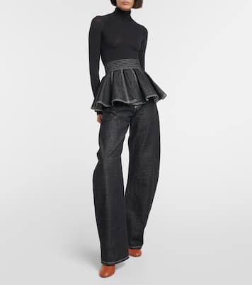 Leather knee-high boots | Alaïa