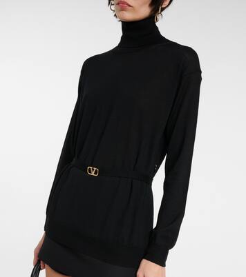Pull en laine vierge à col roulé | Valentino