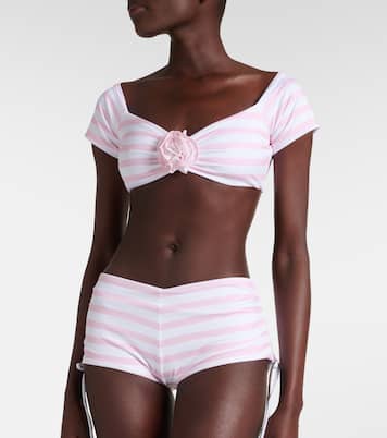 Top raccourci Stefani rayé | Bananhot