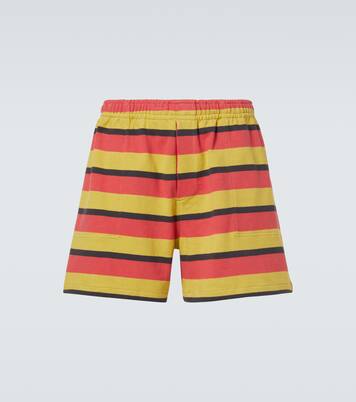 Rec striped cotton jersey shorts | Bode