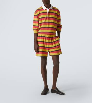 Rec striped cotton jersey shorts | Bode