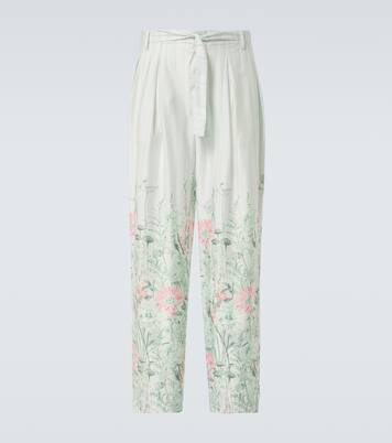 Grant floral wide-leg pants | King & Tuckfield