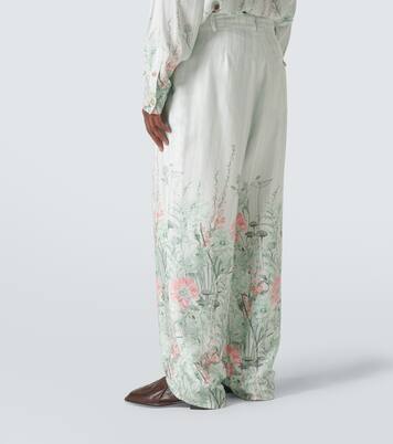 Grant floral wide-leg pants | King & Tuckfield