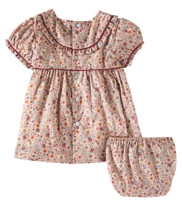 Bébé – Set robe et culotte bloomer Casilda en coton | La Coqueta