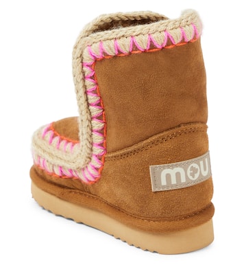 Shearling-lined suede ankle boots | Mou Kids