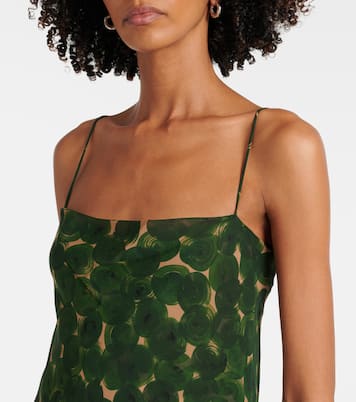 Robe longue Deryl en soie à fleurs | Dries Van Noten