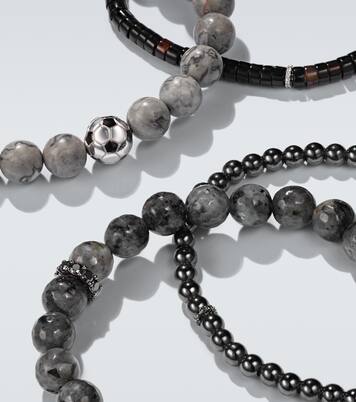 Set aus drei Armbändern mit 14kt Weißgold und Diamanten | Sydney Evan