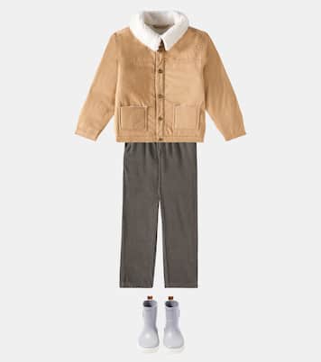 Giacca in cotone con shearling sintetico | Rylee + Cru