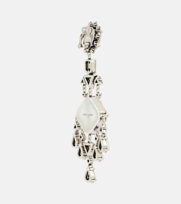 Clip-Ohrringe mit Kristallen | Saint Laurent