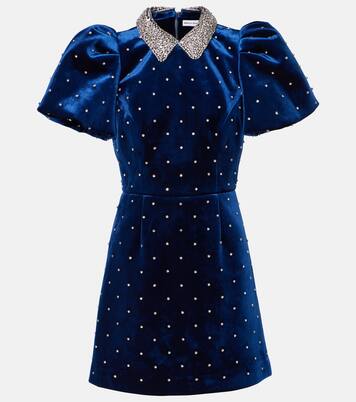Robe Vivicia en velours à ornements | Rebecca Vallance