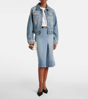 Midirock aus Denim | Victoria Beckham