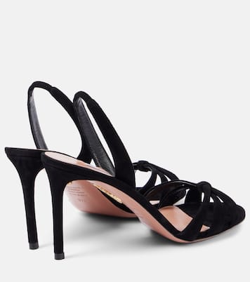 Sandalen Tati 85 aus Veloursleder | Aquazzura