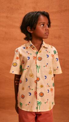 Printed cotton shirt | Fábula