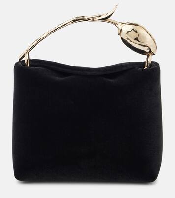 Bloom Mini velvet tote bag | Erdem