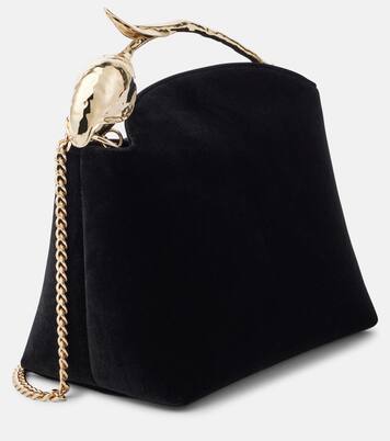 Bloom Mini velvet tote bag | Erdem