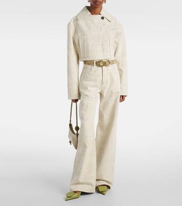 Marino De-Nîmes croc-effect denim jacket | Jacquemus