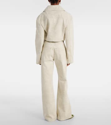 Marino De-Nîmes croc-effect denim jacket | Jacquemus