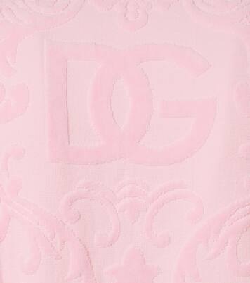 DG cotton terry jacquard bathrobe | Dolce&Gabbana Casa
