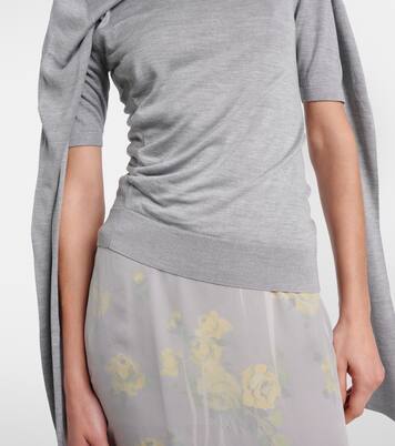 Top aus Seiden-Jersey | Acne Studios