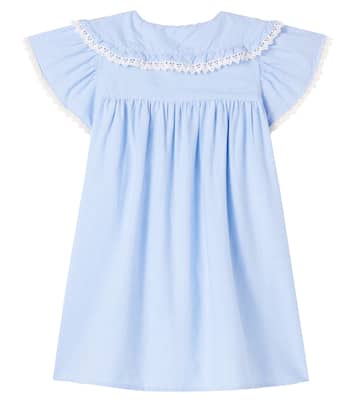 Nalina embroidered cotton gauze dress | Louise Misha