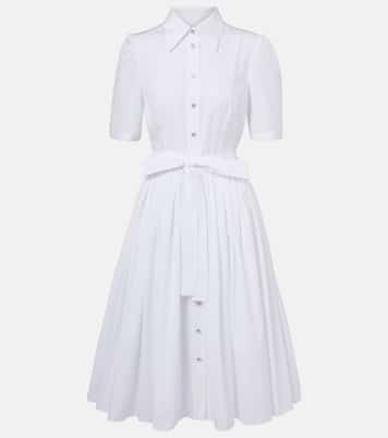 Hemdblusenkleid aus Baumwollpopeline | Dolce&Gabbana