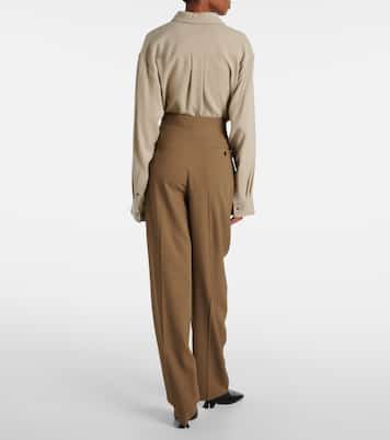 Gerade High-Rise-Hose | Ferragamo