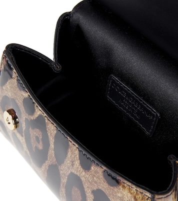 Sicily leopard-print leather tote bag | Dolce&Gabbana Kids