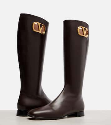 VLogo Signature leather boots | Valentino Garavani