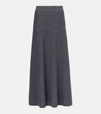 Torie knitted cashmere maxi skirt | Lisa Yang