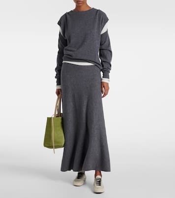Torie knitted cashmere maxi skirt | Lisa Yang