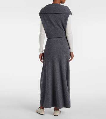 Torie knitted cashmere maxi skirt | Lisa Yang