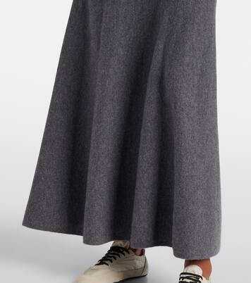 Torie knitted cashmere maxi skirt | Lisa Yang