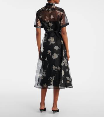 Robe midi Kiera en soie à fleurs | Altuzarra