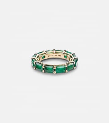 Ring aus 18kt Gelbgold (750/1000) mit Smaragden | Shay Jewelry