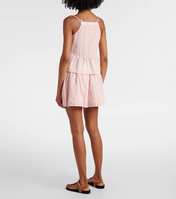 Besticktes Top Aliah aus Baumwollpopeline | Velvet