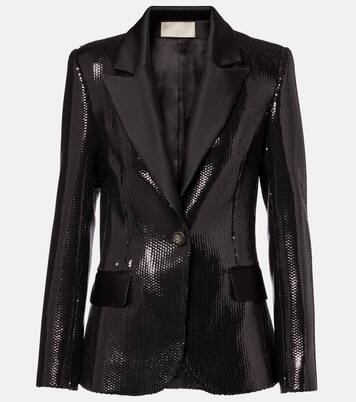 Blazer aus Satin mit Pailletten | Elie Saab