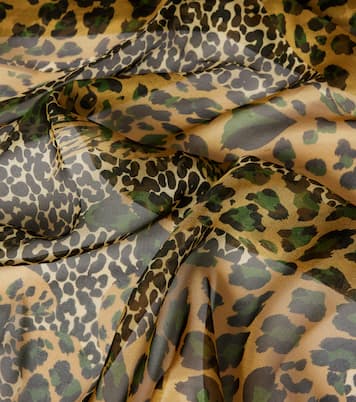 Leopard-print silk scarf | Saint Laurent