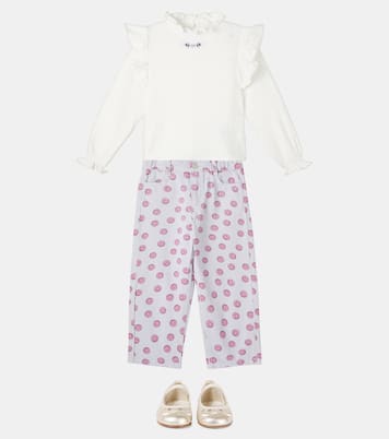 Maitea ruffled cotton blouse | The New Society