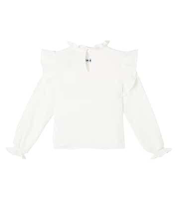 Maitea ruffled cotton blouse | The New Society