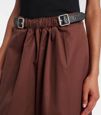 High-rise cotton and silk culottes | Loewe