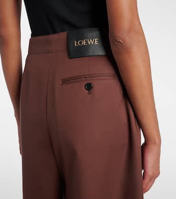 High-rise cotton and silk culottes | Loewe