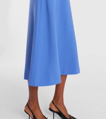 Belted wool-blend midi dress | Carolina Herrera
