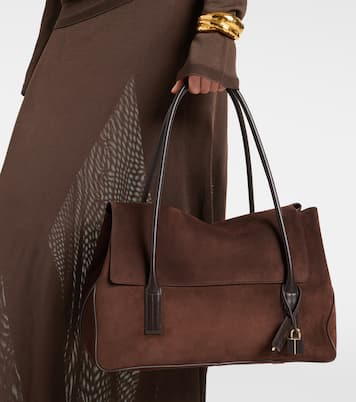 Schultertasche Large aus Veloursleder | Tom Ford