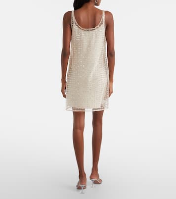 Vestido corto Aurielle de tul con lentejuelas | Staud