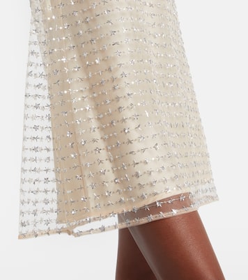 Vestido corto Aurielle de tul con lentejuelas | Staud