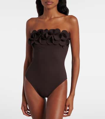 Tess floral-appliqué swimsuit  | Karla Colletto